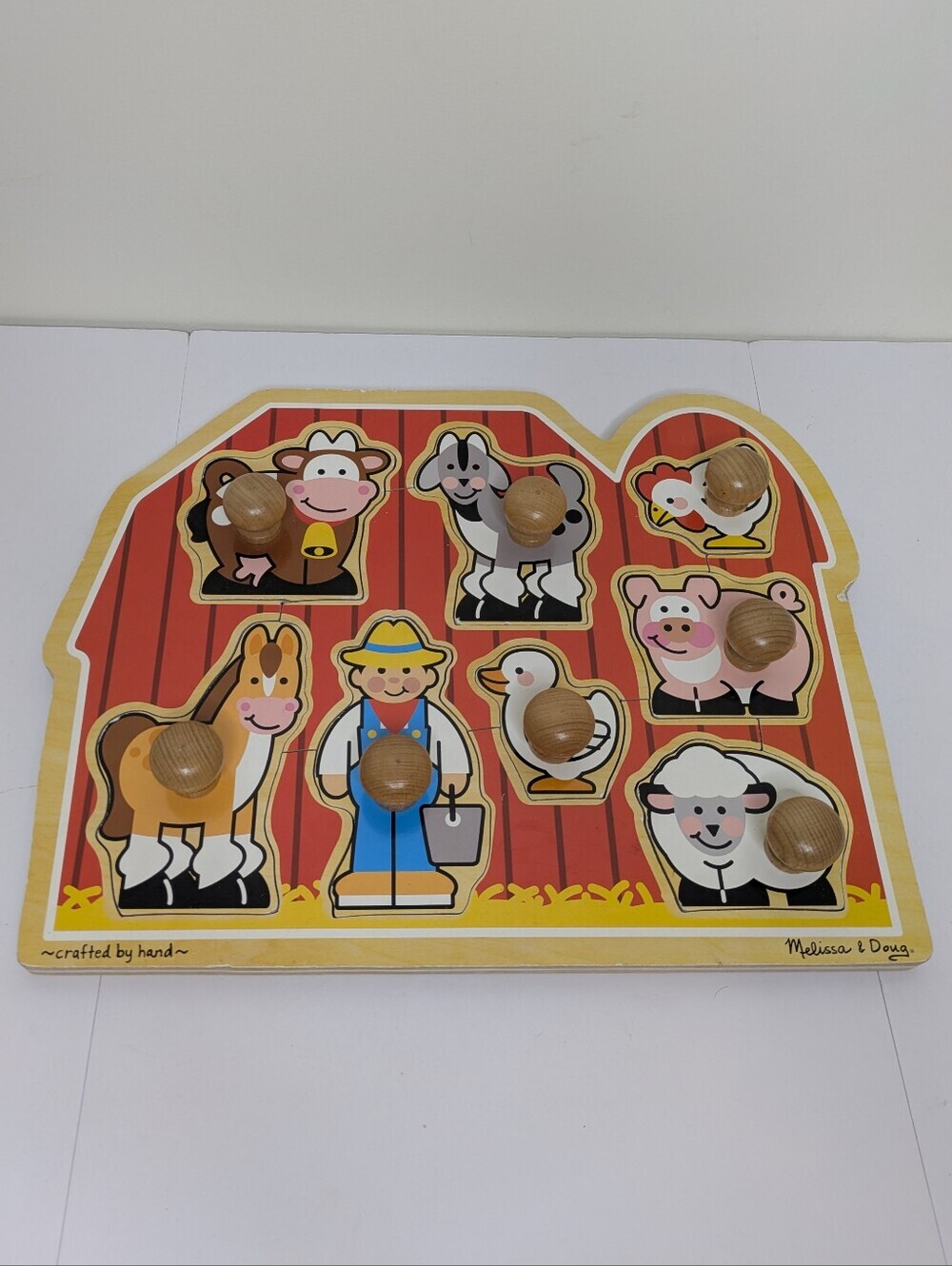 Melissa & Doug Farm Animal Knob Puzzle